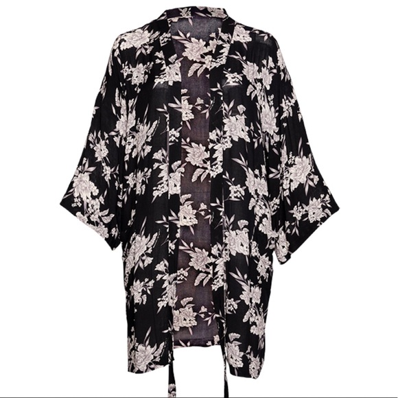 Kimono Spiritual Gangster Taille Unique Noir - Neuf Avec étiquettes, Style Décontracté